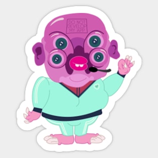 Happy Glootie - do not develop my App Sticker